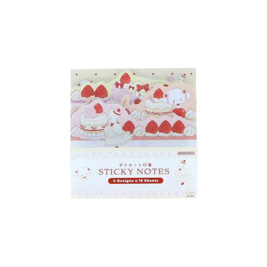 [IVORY] "Sanrio Characters Strawberry & Cherry Cake" Sticky Notes