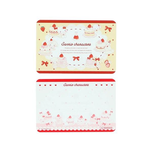 [STRAWBERRY] "Sanrio Characters Strawberry & Cherry Cake" Mini Letter Set