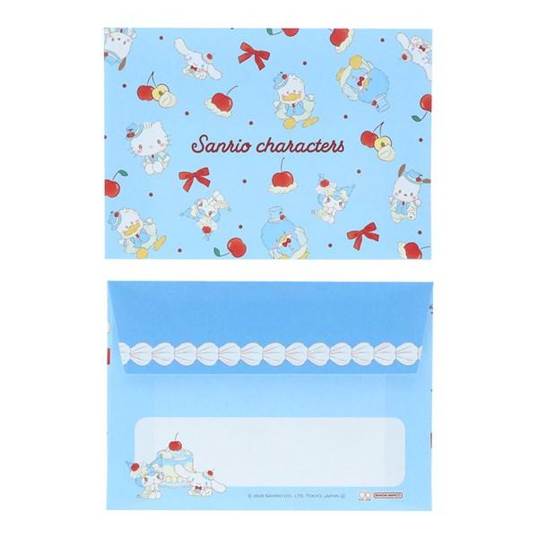 [BLUE CHERRY] "Sanrio Characters Strawberry & Cherry Cake" Mini Letter Set