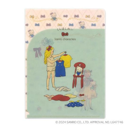 [HELLO KITTY] "Kurahashi Rei x Sanrio Characters" A5 Clear File