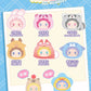 "Yanchuang Lovely Emma's Rua Rua Zoo Series Vinyl Face Plush Keychain" Blind Box - Rosey’s Kawaii Shop