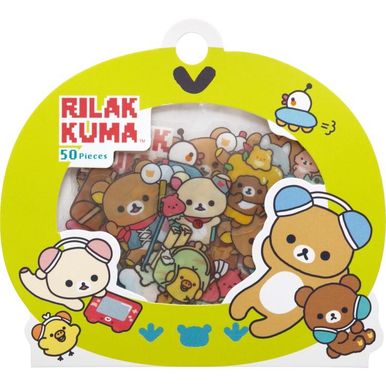 [YELLOW] "Rilakkuma Gaming Series" Sticker Flakes - Rosey’s Kawaii Shop