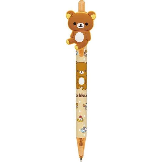 [YELLOW] "Rilakkuma" Mechanical Pencil with Mascot - Rosey’s Kawaii Shop