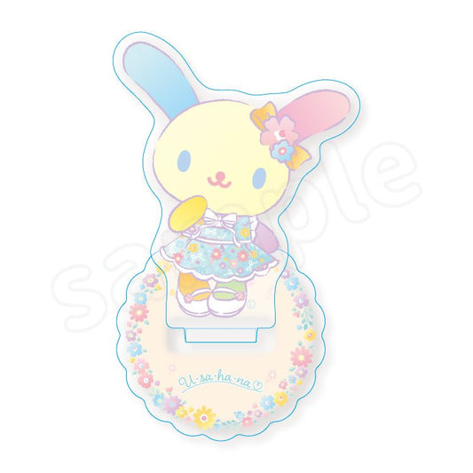 [YELLOW] "Usahana Fluffy Floral" Acrylic Stand - Rosey’s Kawaii Shop