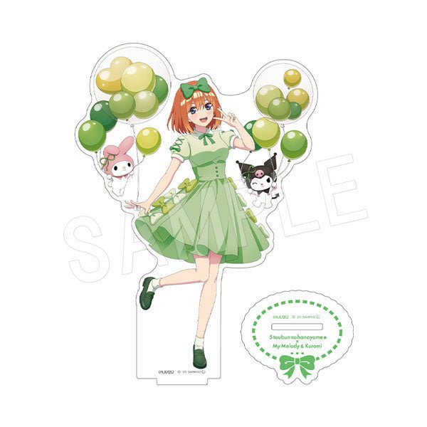 [YOTSUBA / GREEN] "The Quintessential Quintuplets x My Melody & Kuromi Balloon & Ribbon" Acrylic Stand - Rosey’s Kawaii Shop