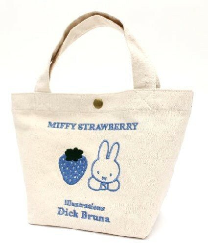 [BLUE] "Miffy Strawberry" Mini Tote Bag - Rosey’s Kawaii Shop