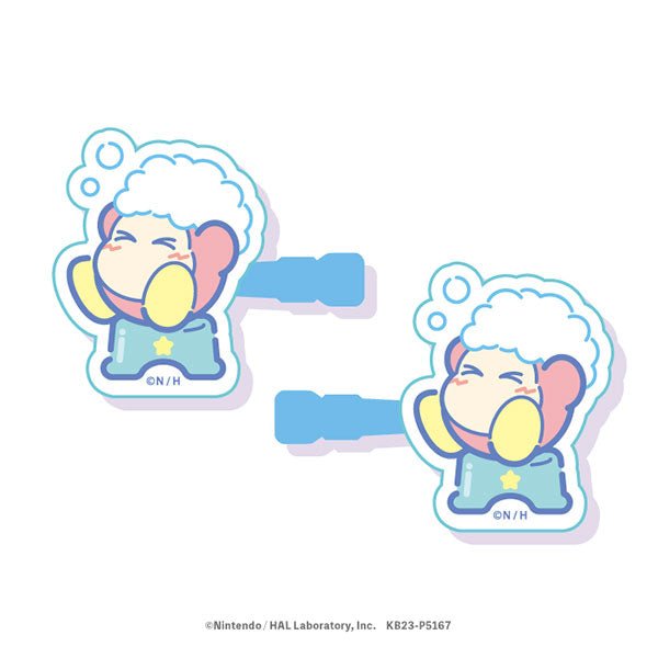 [Bubbly Waddle Dee] Kirby "Sweet Dreams" Hair Clips - Rosey’s Kawaii Shop