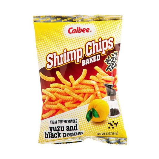 CALBEE "Yuzu (Lemon) & Black Pepper" Shrimp Chips - Rosey’s Kawaii Shop