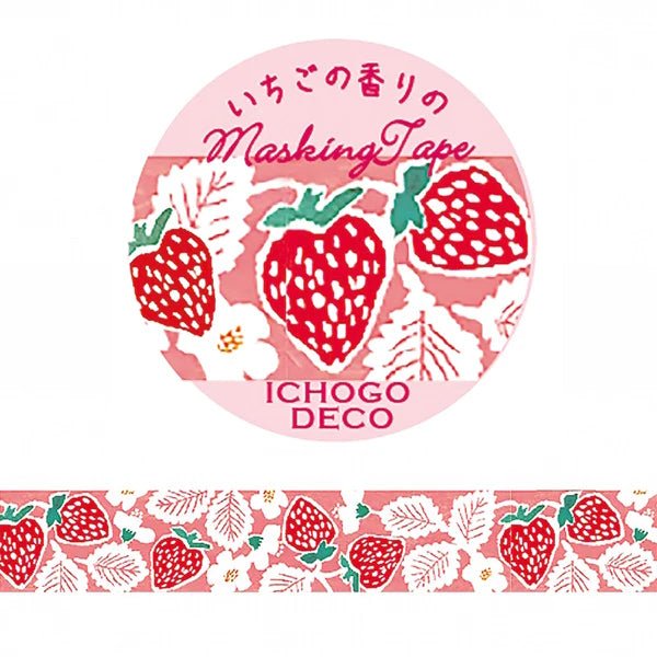 [FLOWERS] "Ichigo Deco" Fragrant Washi Tape - Rosey’s Kawaii Shop