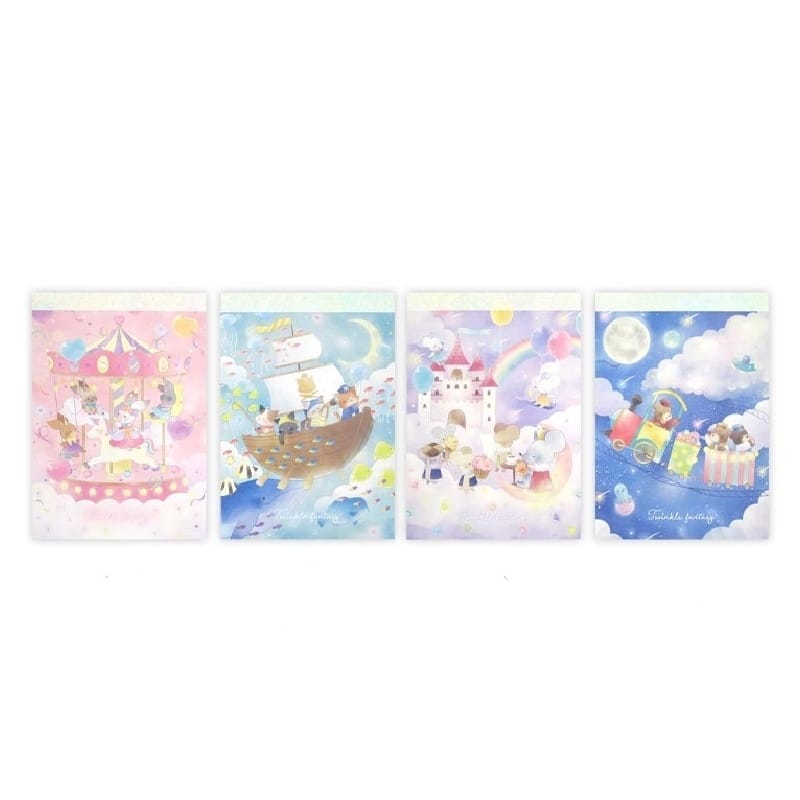 Kyowa "Twinkle Fantasy" A6 Memo Pad - Rosey’s Kawaii Shop