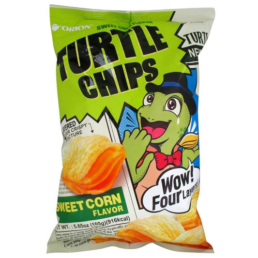 *SMALL 65G* ORION Turtle Chips "Sweet Corn" - Rosey’s Kawaii Shop